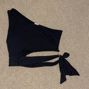 One Shoulder Crop Top